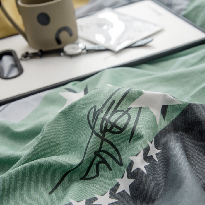 91家纺网 家纺一手货源 找家纺 绵庭 2021新款全棉12868单床单 流星（黄）