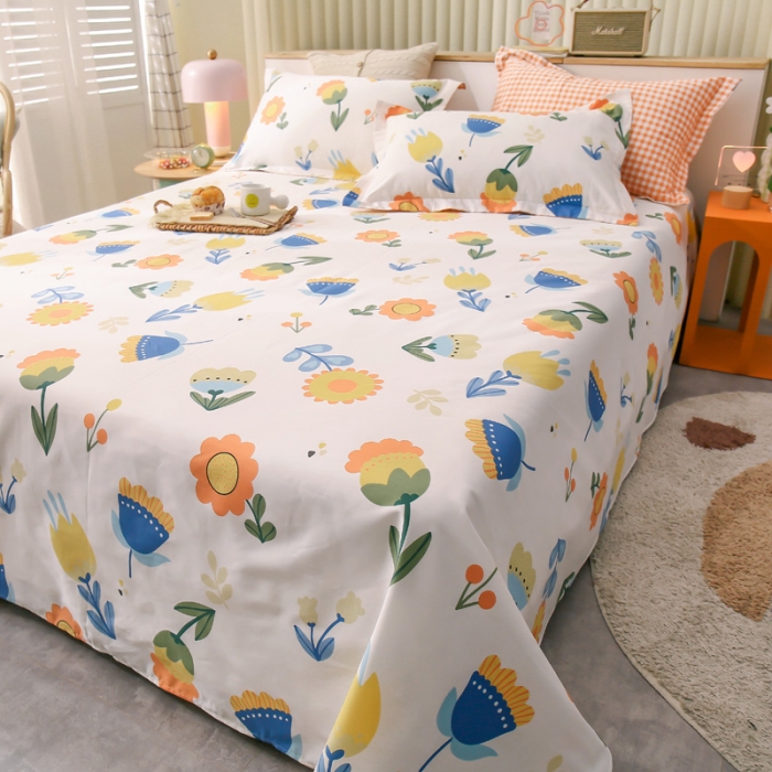 91家纺网 家纺一手货源 找家纺 绵庭 2021新款全棉12868单床单 米雅