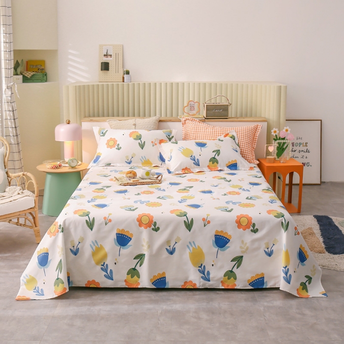 91家纺网 家纺一手货源 找家纺 绵庭 2021新款全棉12868单床单 米雅