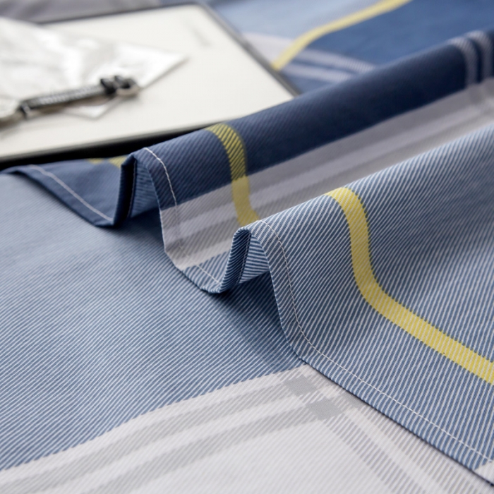 91家纺网 家纺一手货源 找家纺 绵庭 2021新款全棉12868单床单 念之以蓝