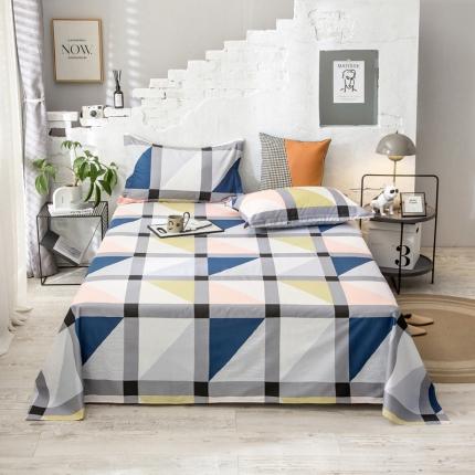 绵庭 2021新款全棉12868单床单 索尔（粉）