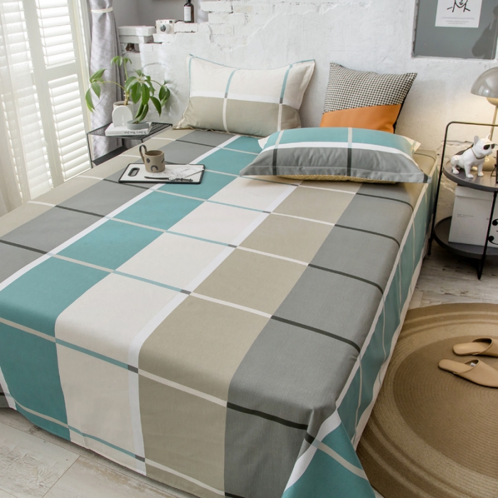 91家纺网 家纺一手货源 找家纺 绵庭 2021新款全棉12868单床单 塔娜（咖）