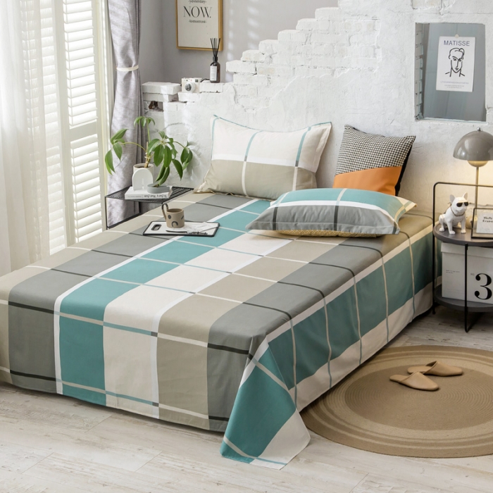 91家纺网 家纺一手货源 找家纺 绵庭 2021新款全棉12868单床单 塔娜（咖）