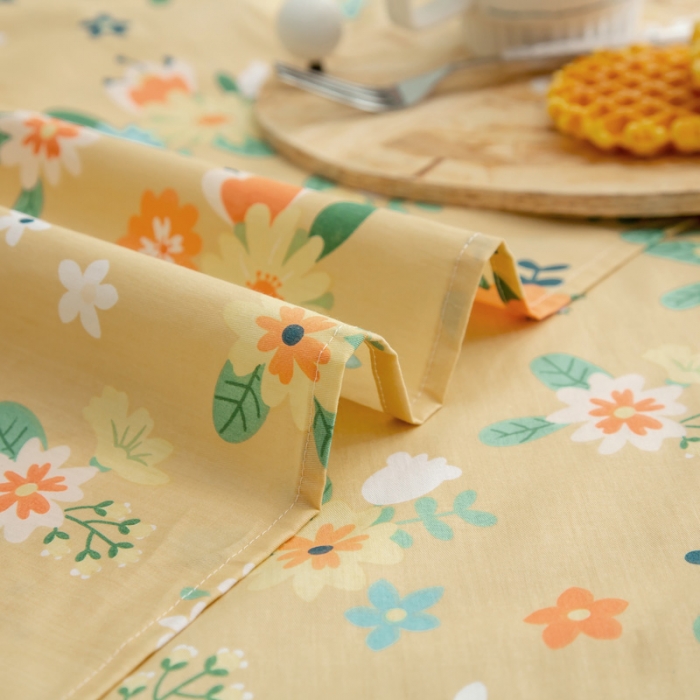 91家纺网 家纺一手货源 找家纺 绵庭 2021新款全棉12868单床单 雅汐（黄）