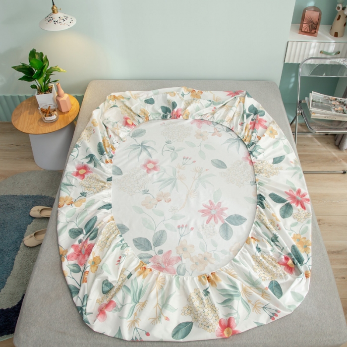 91家纺网 家纺一手货源 找家纺 绵庭 2021新款全棉12868单床笠 曼歌雅韵（米）