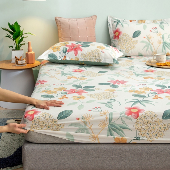 91家纺网 家纺一手货源 找家纺 绵庭 2021新款全棉12868单床笠 曼歌雅韵（米）