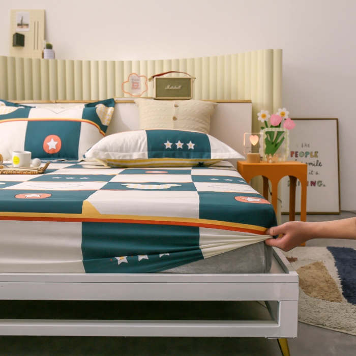 91家纺网 家纺一手货源 找家纺 绵庭 2021新款全棉12868单床笠 米奇世界（米）