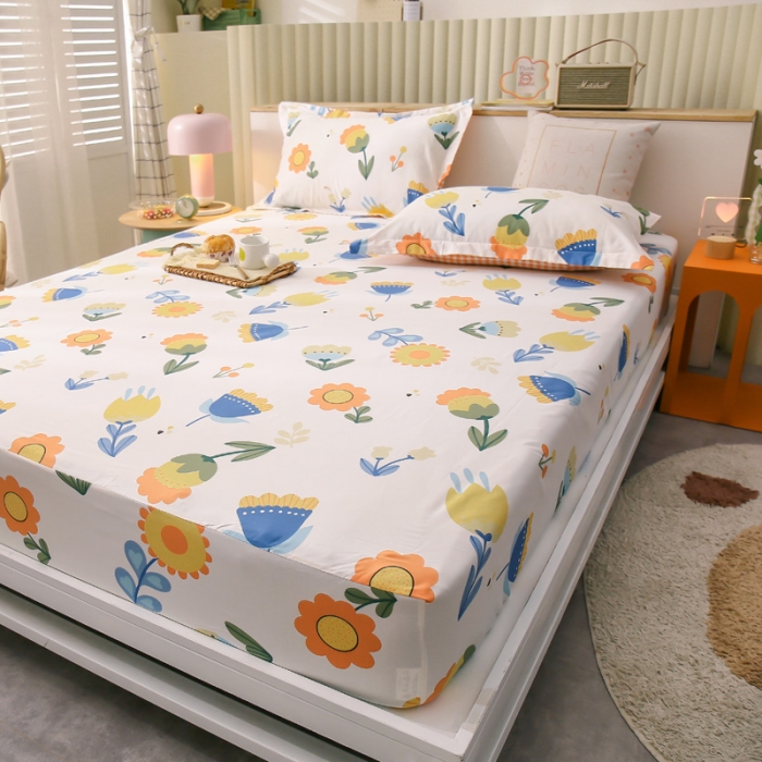 91家纺网 家纺一手货源 找家纺 绵庭 2021新款全棉12868单床笠 米雅