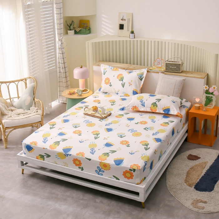 91家纺网 家纺一手货源 找家纺 绵庭 2021新款全棉12868单床笠 米雅