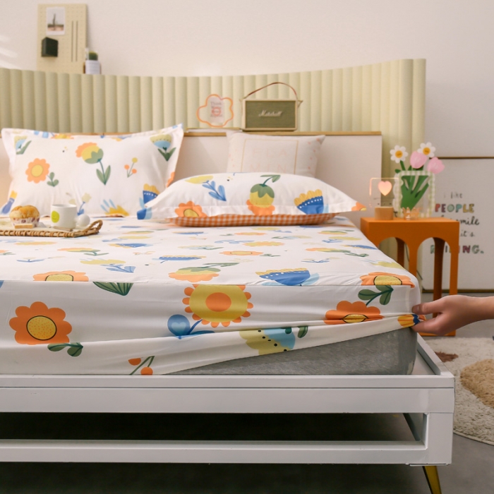 91家纺网 家纺一手货源 找家纺 绵庭 2021新款全棉12868单床笠 米雅