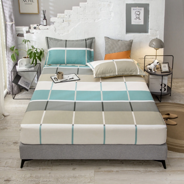 91家纺网 家纺一手货源 找家纺 绵庭 2021新款全棉12868单床笠 塔娜（咖）