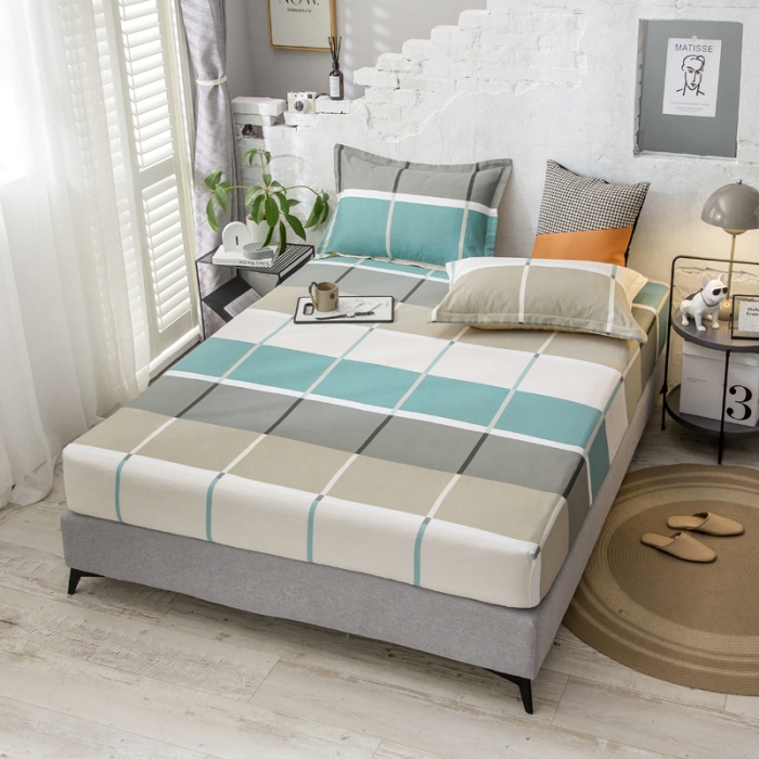 91家纺网 家纺一手货源 找家纺 绵庭 2021新款全棉12868单床笠 塔娜（咖）