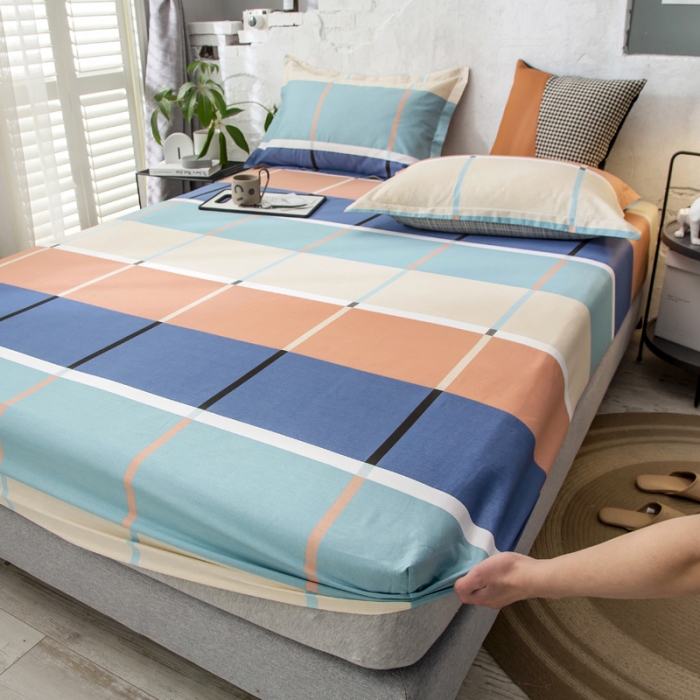 91家纺网 家纺一手货源 找家纺 绵庭 2021新款全棉12868单床笠 塔娜（兰）