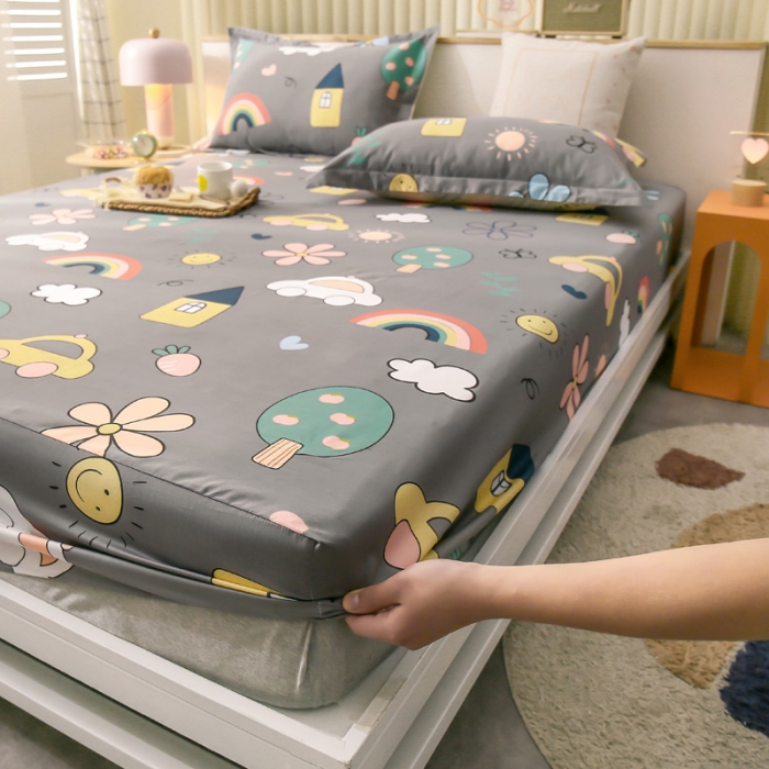 91家纺网 家纺一手货源 找家纺 绵庭 2021新款全棉12868单床笠 休闲时光