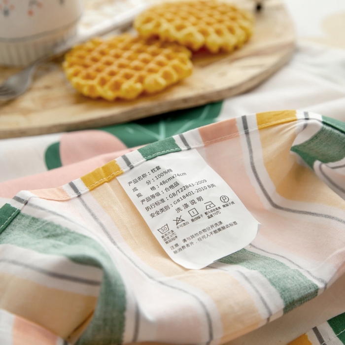 91家纺网 家纺一手货源 找家纺 绵庭 2021新款全棉12868单枕套 淡妆初夏（黄）