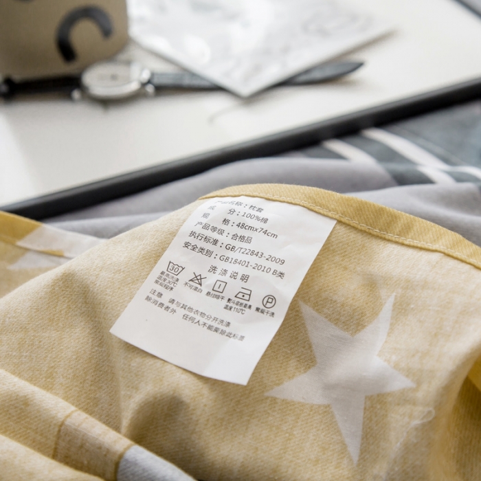 91家纺网 家纺一手货源 找家纺 绵庭 2021新款全棉12868单枕套 流星（黄）