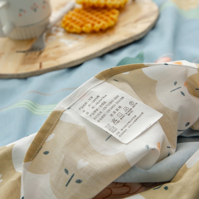 91家纺网 家纺一手货源 找家纺 绵庭 2021新款全棉12868单枕套 麦香（兰）