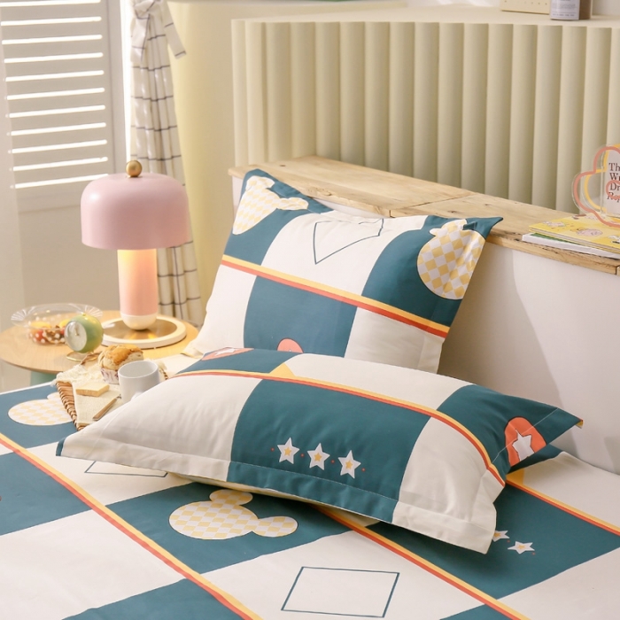 91家纺网 家纺一手货源 找家纺 绵庭 2021新款全棉12868单枕套 米奇世界（米）