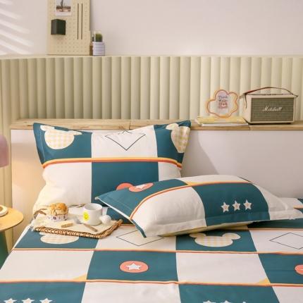 绵庭 2021新款全棉12868单枕套 米奇世界（米）