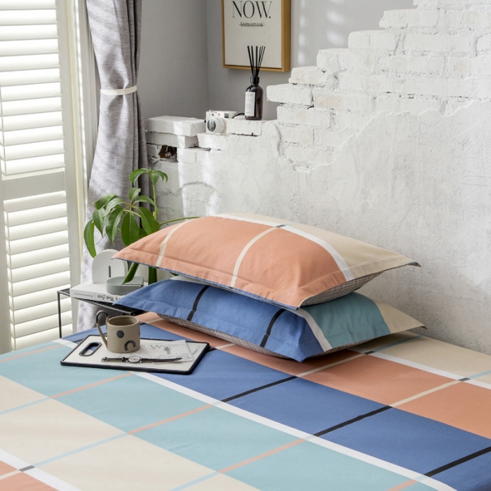 91家纺网 家纺一手货源 找家纺 绵庭 2021新款全棉12868单枕套 塔娜（兰）