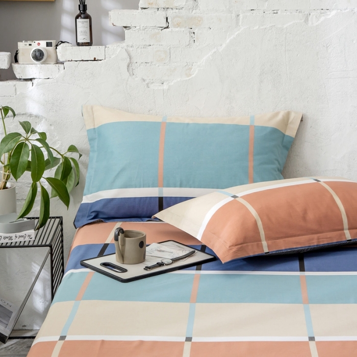 91家纺网 家纺一手货源 找家纺 绵庭 2021新款全棉12868单枕套 塔娜（兰）