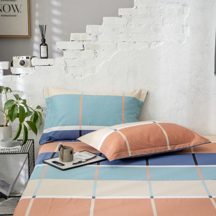 91家纺网 家纺一手货源 找家纺 绵庭 2021新款全棉12868单枕套 塔娜（兰）