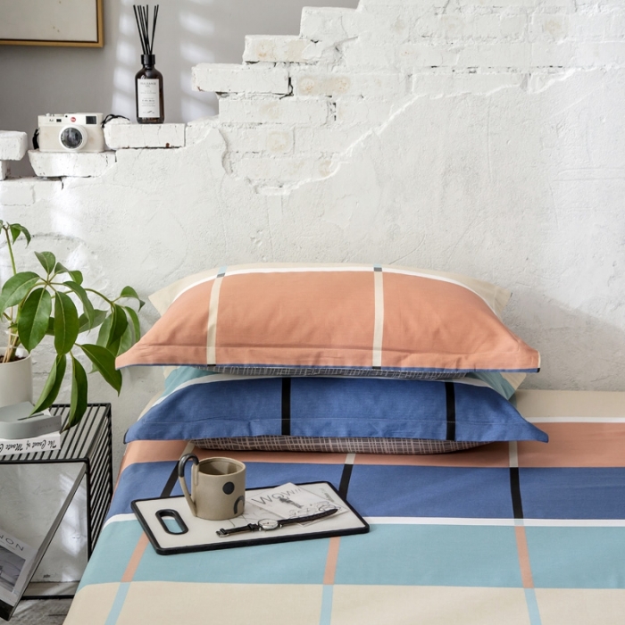 91家纺网 家纺一手货源 找家纺 绵庭 2021新款全棉12868单枕套 塔娜（兰）