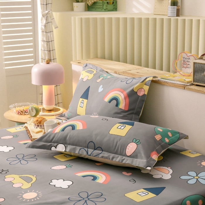 91家纺网 家纺一手货源 找家纺 绵庭 2021新款全棉12868单枕套 休闲时光