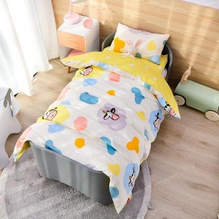 91家纺网 家纺一手货源 找家纺 美真家纺纯棉活性40支A类幼儿园三件套多件套全棉床品太空之旅