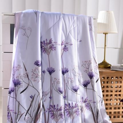 91家纺网 家纺一手货源 找家纺 朵美 2021新款天丝印花夏被 在水一方