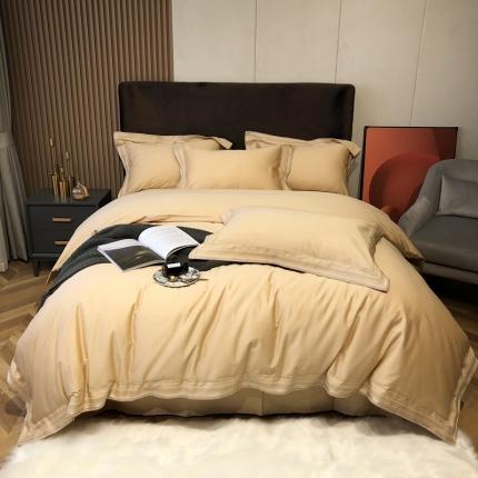 91家纺网 家纺一手货源 找家纺 （总）太古汇2021新款澳棉高定彩条绣花四件套