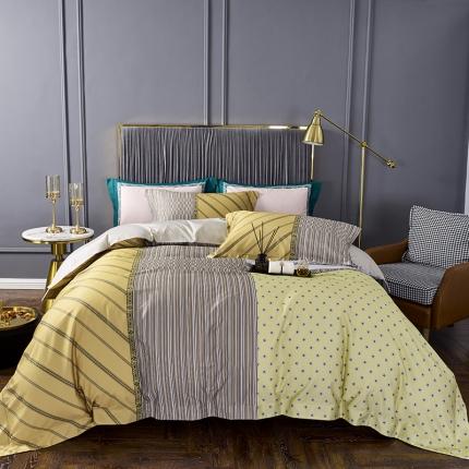 91家纺网 家纺一手货源 找家纺 （总）栩裕纺织 2023新款50支长绒棉数码印花四件套