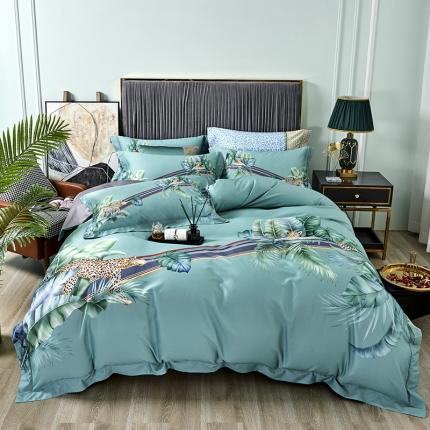 91家纺网 家纺一手货源 找家纺 （总）栩裕纺织 2023新款50支长绒棉数码印花四件套