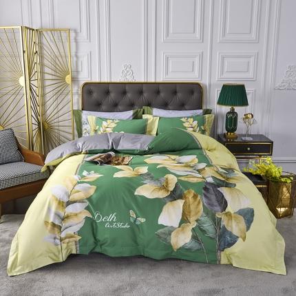 91家纺网 家纺一手货源 找家纺 （总）栩裕纺织 2023新款50支长绒棉数码印花四件套