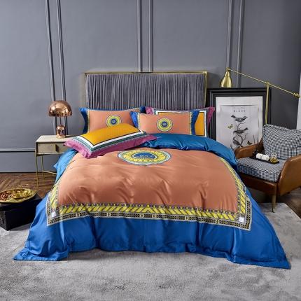 91家纺网 家纺一手货源 找家纺 （总）栩裕纺织 2023新款50支长绒棉数码印花四件套