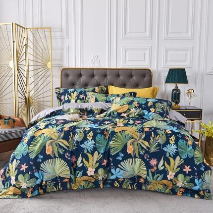 91家纺网 家纺一手货源 找家纺 （总）栩裕纺织 2023新款50支长绒棉数码印花四件套