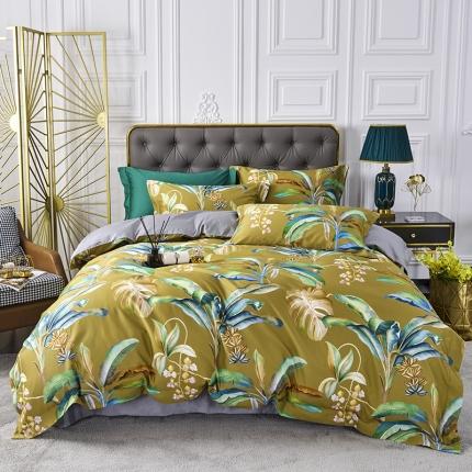 91家纺网 家纺一手货源 找家纺 （总）栩裕纺织 2023新款50支长绒棉数码印花四件套