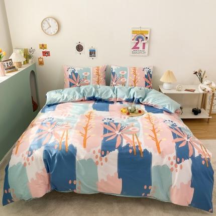 91家纺网 家纺一手货源 找家纺 （总）珺柔 2021新款全棉印花四件套