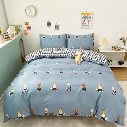 91家纺网 家纺一手货源 找家纺 （总）珺柔 2021新款全棉印花四件套