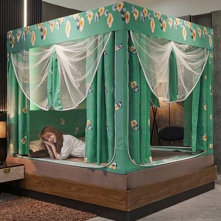 91家纺网 家纺一手货源 找家纺 （总）夏彩 44坐床遮光床帘蚊帐