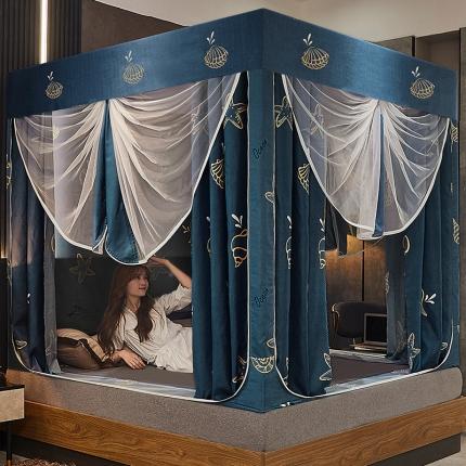 91家纺网 家纺一手货源 找家纺 （总）夏彩 44坐床遮光床帘蚊帐