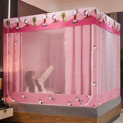 91家纺网 家纺一手货源 找家纺 （总）夏彩 44坐床遮光床帘蚊帐