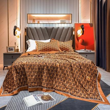 91家纺网 家纺一手货源 找家纺 （总) 匠心 2021新款长绒棉夏被四件套