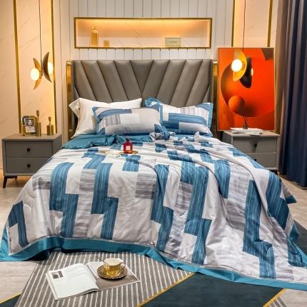 91家纺网 家纺一手货源 找家纺 匠心 2021新款长绒棉夏被 温润如玉