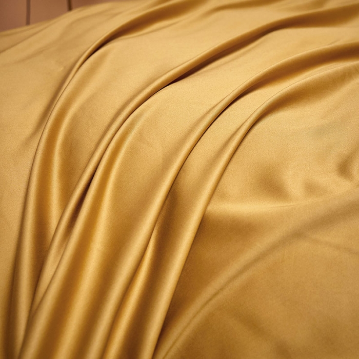 91家纺网 家纺一手货源 找家纺 爱缦 2021新款格蕾丝棚拍100支澳棉四件套 古金黄