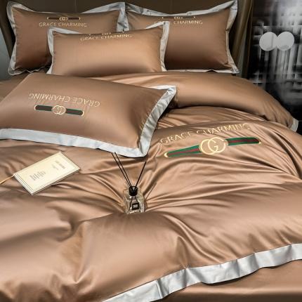 91家纺网 家纺一手货源 找家纺 （总）爱缦 2021新款格蕾丝实拍100支澳棉四件套