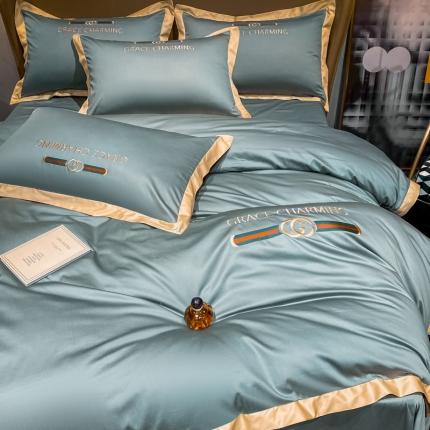 91家纺网 家纺一手货源 找家纺 （总）爱缦 2021新款格蕾丝实拍100支澳棉四件套