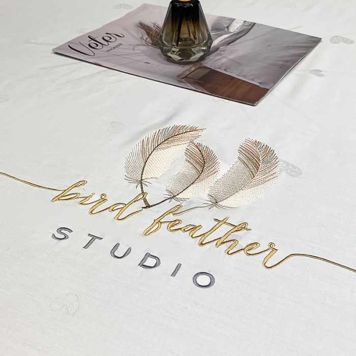 91家纺网 家纺一手货源 找家纺 品乐  2023新款全棉刺绣提花四件套 爱心-白