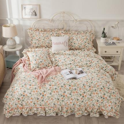 91家纺网 家纺一手货源 找家纺 （总）宝齐莱 2021新款韩版13372全棉印花四件套