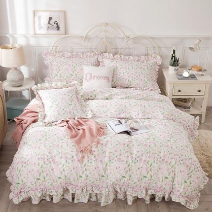 91家纺网 家纺一手货源 找家纺 （总）宝齐莱 2021新款韩版13372全棉印花四件套